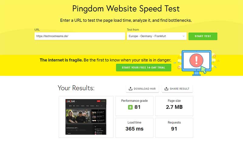 screenshot tools.pingdom.com 2020.06 1