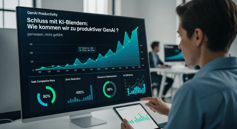 Schluss mit KI-Blendern: So wird GenAI endlich produktiv – gemessen, nicht gefühlt 8 KI Produktivität GenAI - Featured Image