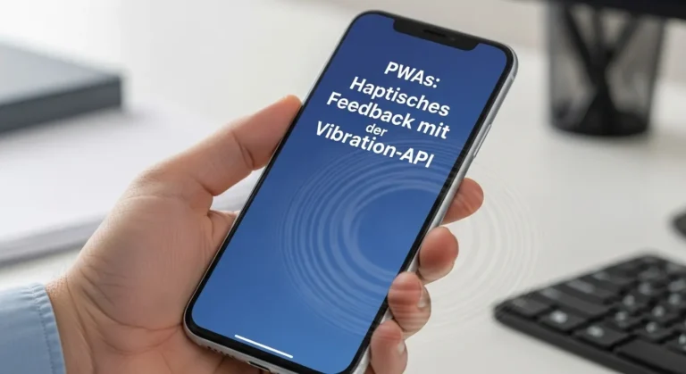 PWAs: Haptisches Feedback mit der Vibration-API 1 pwa haptisches feedback vibration api.436Z